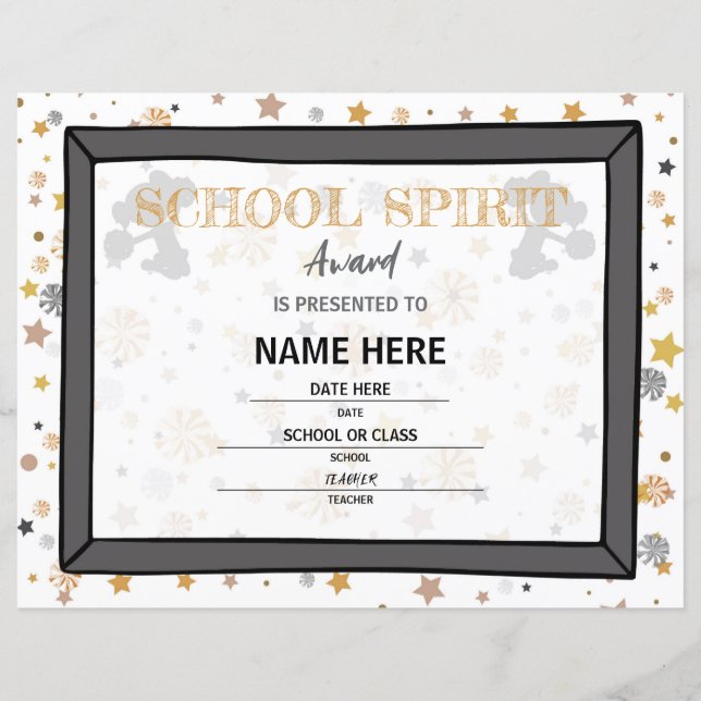 Schoolcertificaat (Voorkant)