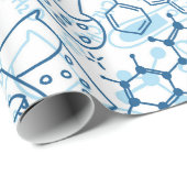 Schoolchemisch patroon cadeaupapier (Rol Hoek)