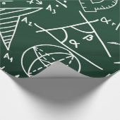 Schoolchemisch patroon cadeaupapier (Hoek)