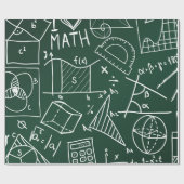 Schoolchemisch patroon cadeaupapier (Vlak)