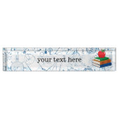 Schoolchemisch patroon naambordje (Voorkant)