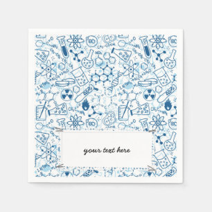 Schoolchemisch patroon servet