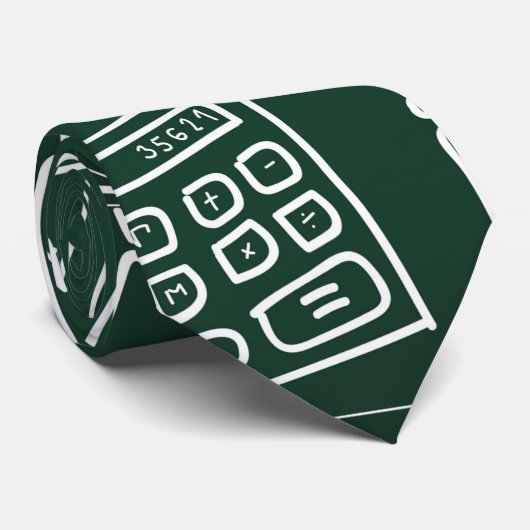 Schoolchemisch patroon stropdas (Opgerold)