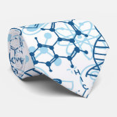 Schoolchemisch patroon stropdas (Opgerold)