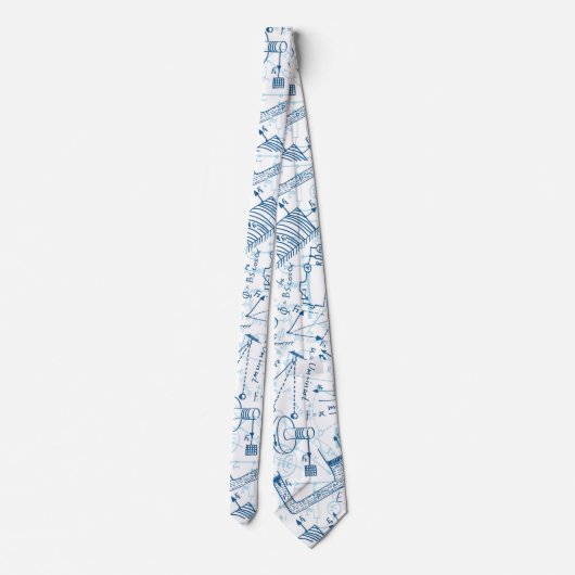 Schoolchemisch patroon stropdas (Achterkant)