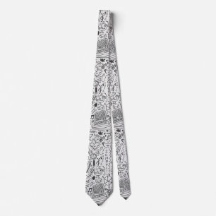 Schoolchemisch patroon stropdas