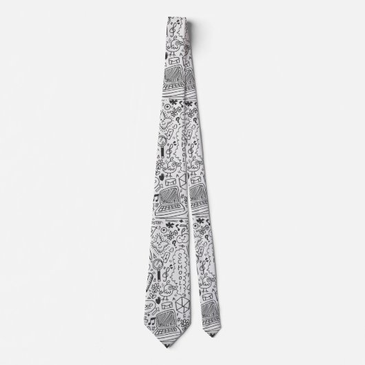 Schoolchemisch patroon stropdas (Voorkant)