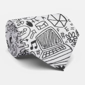 Schoolchemisch patroon stropdas (Opgerold)