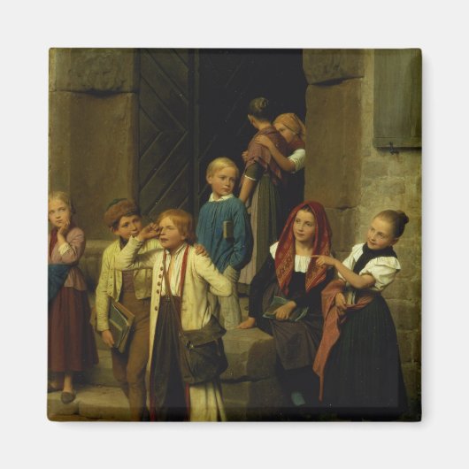 Schoolchildren Watching a Boy Cry, 1861 Magneet (Voorkant)