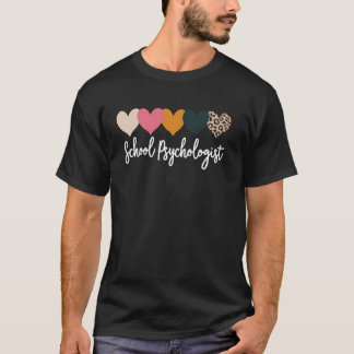Schooldag Psycholoog Waarderingsweek Cute Hart G T-shirt