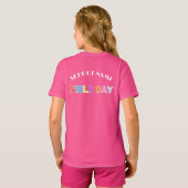 Schooldag Sportdag 2025 Team crew squad T-shirt (Achterkant volledig)