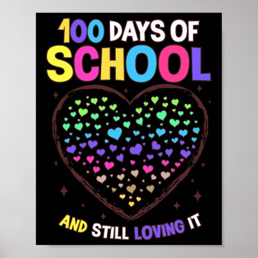 Schooldagen 100e dag van de leerkracht poster (Voorkant)