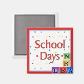 schooldagen blokken magneet (Voorkant / Achterkant)