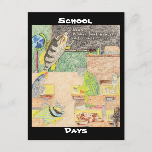 Schooldagen Briefkaart (Voorkant)