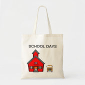 SCHOOLDAGEN CANVAS TAS (Voorkant)