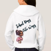 Schooldagen Cute Manieren Kinderen (Achterkant)