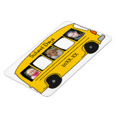 Schooldagen Gele School Bus Foto Magneet (Linkerzijde)
