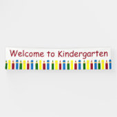 Schooldagen Pencils gepersonaliseerd Spandoek (Horizontaal)
