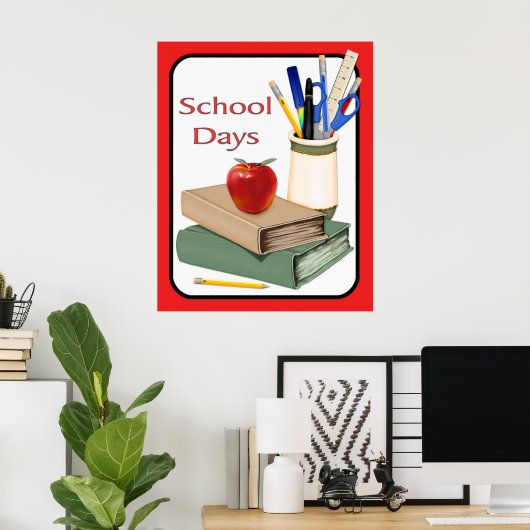Schooldagen Poster (Thuiskantoor)