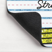 Schooldagen Potlood & Paper Personalized Mousepad Muismat (Hoek)