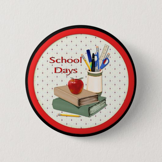 Schooldagen Ronde Button 5,7 Cm (Voorkant)