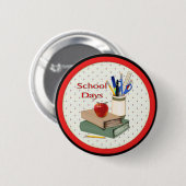 Schooldagen Ronde Button 5,7 Cm (Voorkant /achterkant)