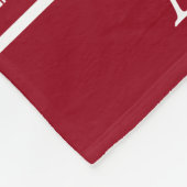 Schooldagen Rood en Wit Ticking Stripe Fleece Deken (Hoek)