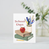 Schooldagen Stilleven Briefkaart (Staand voorkant)