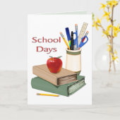 Schooldagen Stilleven Kaart (Gele Bloem)