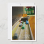 Schooldagen Uitnodiging tot pensionering leraar (Voorkant)