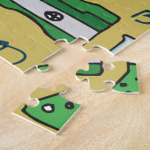 Schooldagen: Vintage voedingspatroon Legpuzzel (Zijkant)