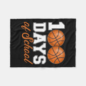 Schooldagen voor 100e dag basketbalstudent Te Fleece Deken (Voorkant (Horizontaal))