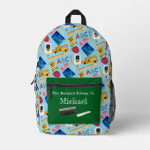 schooldagenpatroon bedrukte rugzak (Voorkant)