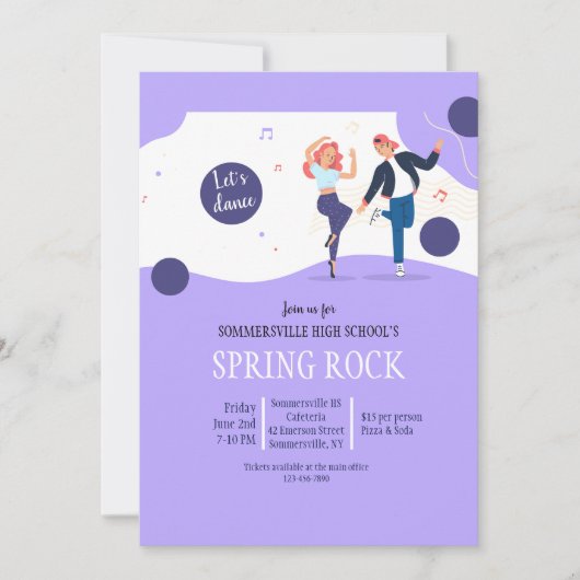 schooldans kaart (Voorkant)