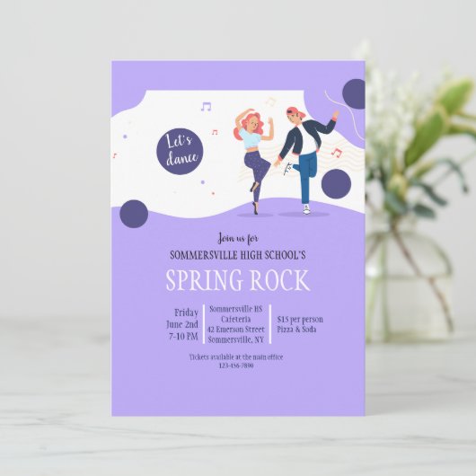 schooldans kaart (Staand voorkant)