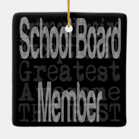 Schooldirectielid Keramisch Ornament (Achterkant)