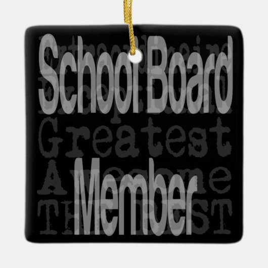 Schooldirectielid Keramisch Ornament (Voorkant)