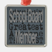 Schooldirectielid Metalen Ornament (Voorkant)