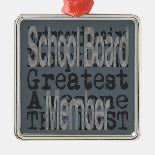 Schooldirectielid Metalen Ornament (Voorkant)