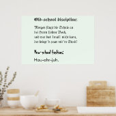 Schooldiscipline Poster (Keuken)