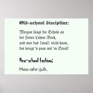 Schooldiscipline Poster
