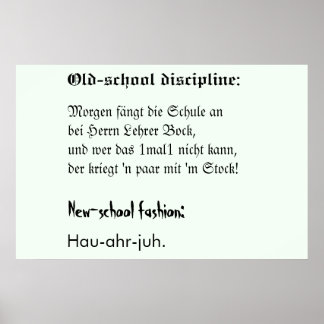 Schooldiscipline Poster