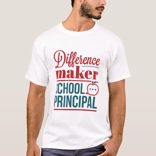 Schooldrukverschil T-shirt (Voorkant)