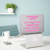 Schooleenstand Klasnaam Stickers (Laptop op bureau)