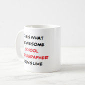 schoolfotograaf, geweldige koffiemok (Voorkant links)