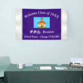 Schoolfoto's op maat van klasse reunion banners (Beurs)