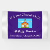 Schoolfoto's op maat van klasse reunion banners (Horizontaal)