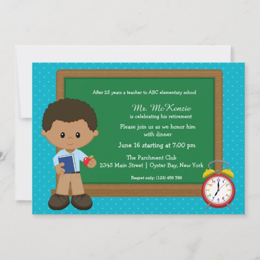 Schoolgebeurtenis * Kies achtergrondkleur Kaart (Voorkant)