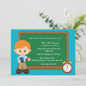 Schoolgebeurtenis * Kies achtergrondkleur Kaart (Staand voorkant)