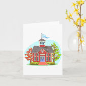 Schoolgebouw Notitiekaarten (Gele Bloem)